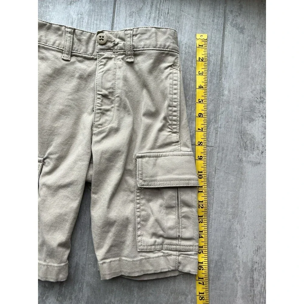 Gap Kids Toddler Boy Cargo Shorts Khaki Tan Cotton Summer 7 Slim Casual Everyday